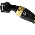 GReddy AN12 30 DEGREE HOSE END SWIVEL BLACK/GOLD ANODIZED