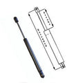 GAS PROP 21.00 EXT LENGTH 7.87 STROKE LENGTH 160 LBS