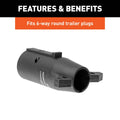 7WAY LED TO 6WAY ROUND ADAPTER(RECOGNIZES LED TRAILER LIGHTS)