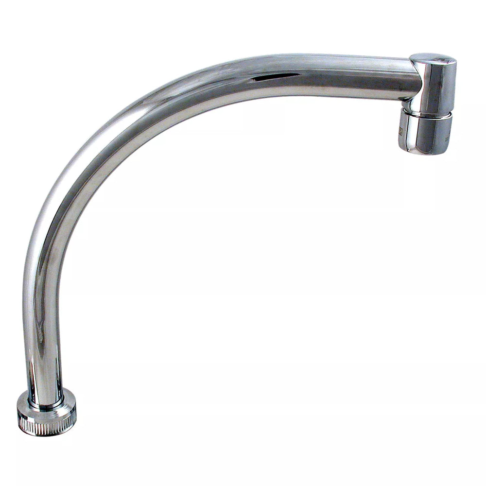 SPOUT 8IN HIARC FOR 2 HDL KITCHEN FAUCETS BRASS CHROME