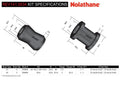 Panhard rod - bushing 3 Bushings 2 Tubes 1 Washer Grease