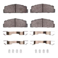 R1 66-83 Fiat X-1/9 Rear Ceramic Brake Pads and Hardware Kit