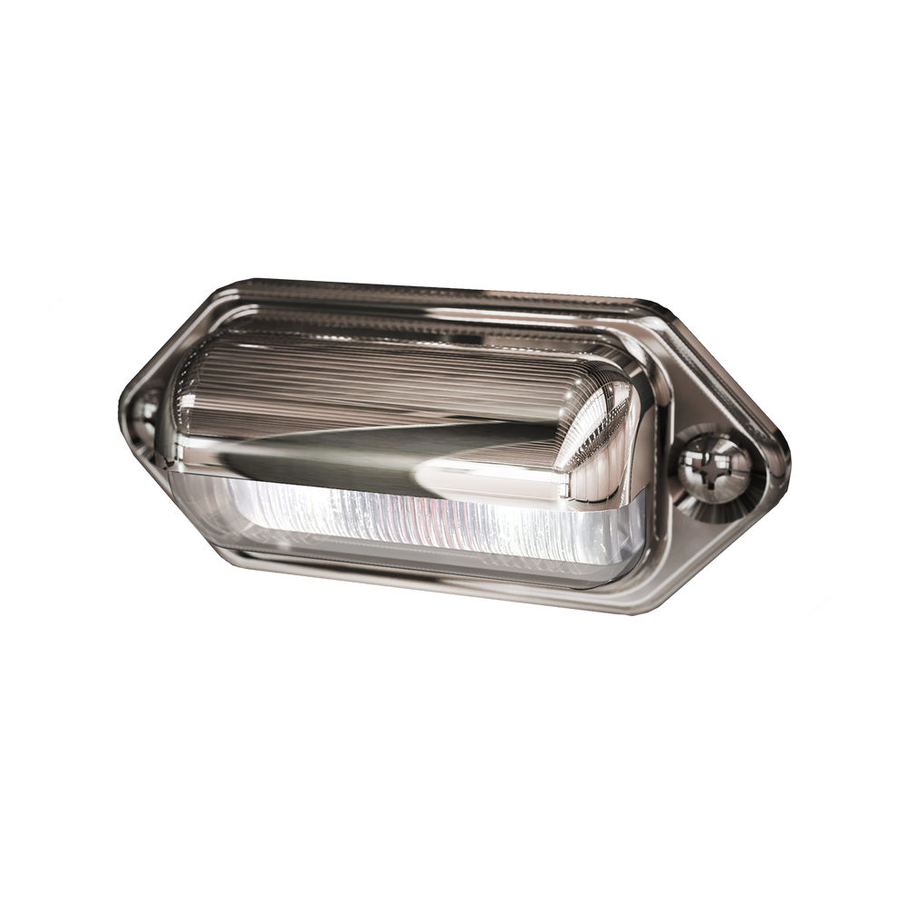 LED EXTERIOR LIGHT: 2 LED DOT LICENSE PLATE LIGHT 1224V WITH WIRE LEADS