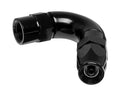 Vibrant -3AN 120 Degree High Flow Hose End Fitting for PTFE Lined Flex Hose - Aluminum