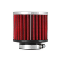 K&N 1.5in Flange ID x 3in OD x 2.5in H Chrome Finish Rubber Base Crankcase Vent Filter
