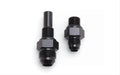 Russell Performance -8 AN to 4L80 Transmission Ports Adapter Fittings (Qty 2) - Black Zinc