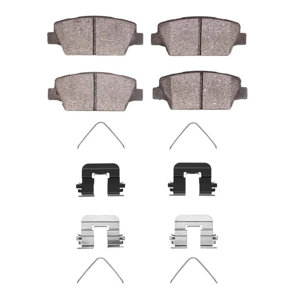 R1 17-19 Kia Cadenza Rear Semi Met Brake Pads and Hardware Kit