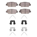 R1 17-19 Kia Cadenza Rear Semi Met Brake Pads and Hardware Kit