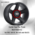 Vision Wheel SB CVRD BOLTON VIS 390 CAP C390SB-5V