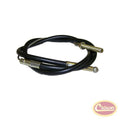 Parking Brake Cable for 48-71 Jeep CJ Models w/ Cane Brake Handle, 44-1/2 Inch Long Crown Automotive