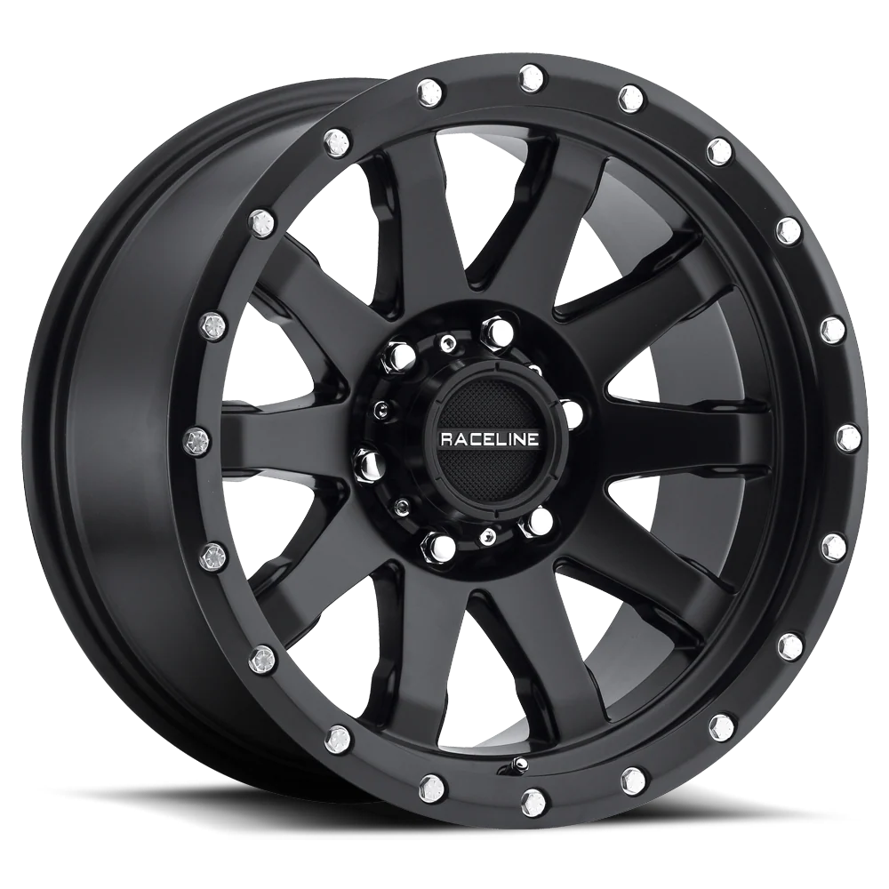 RACELINE 934 943 944 SATIN BLACK CAP FITS 8X180