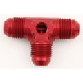 #6 Male Flr Tee w/ 1/8in NPT Port