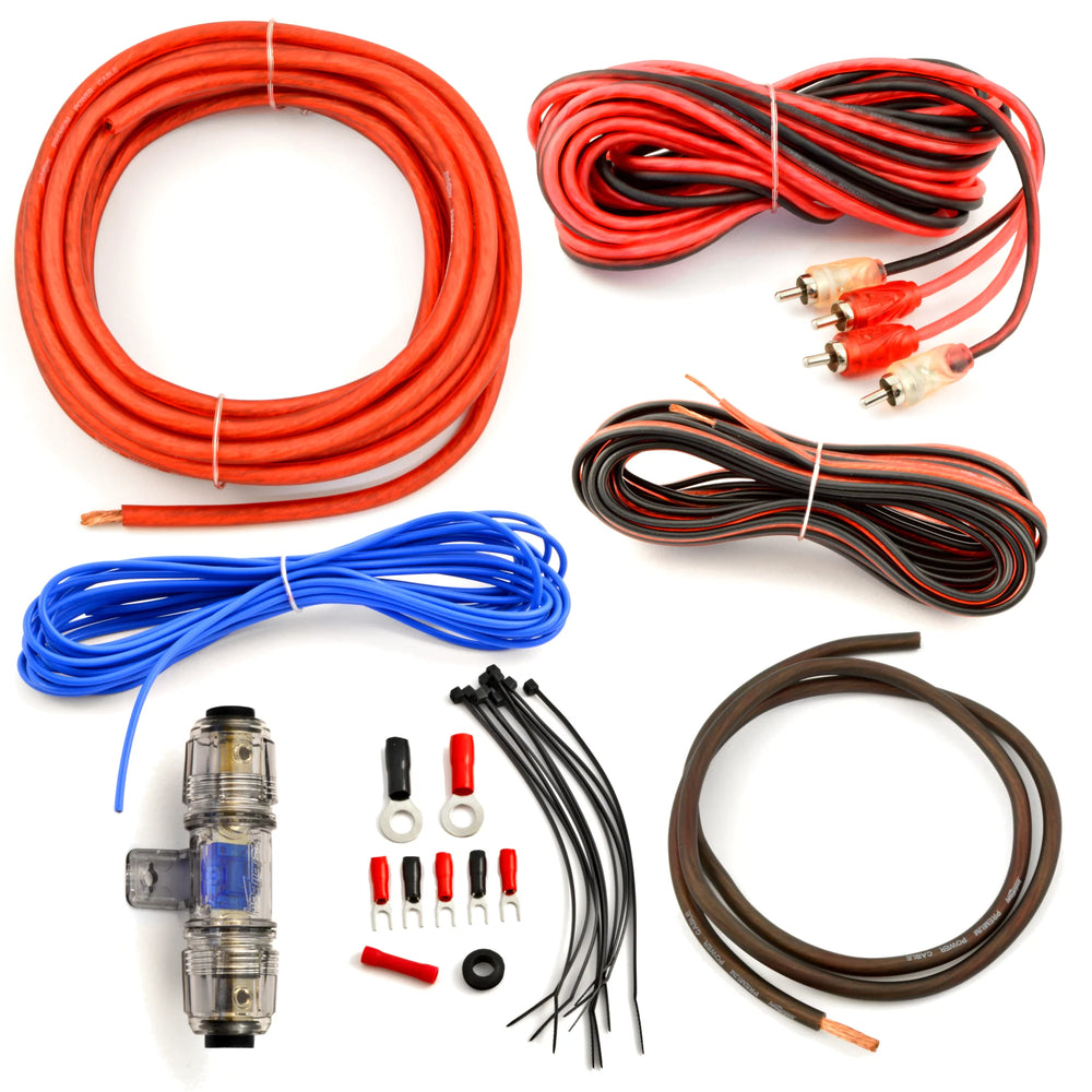 1000 WATT UNIVERSAL AMP KIT 8 GAUGE OFC