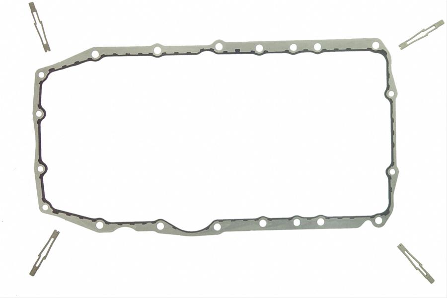 Fel-Pro Oil Pan SnapUps Included for OS 30597 R Engine Oil Pan Gasket Set PermaDry molded rubber