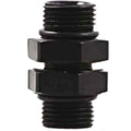 #10 Straight to 3/8npt Coupler w/Jam Nut Black