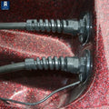 BULKHEAD HOSE STRAIN RELIEF KIT CHROME PLATED BRASS BASE