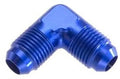 16 MALE 90 DEGREE AN/JIC FLARE ADAPTER BLUE