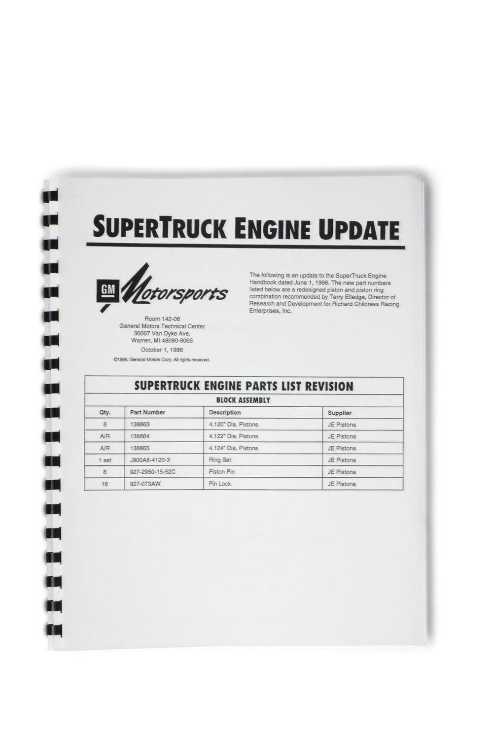 GM Performance auto part