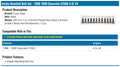 6590 BBC HAMBURGERS ECONO OIL PAN GASKETS (NOTCHED NAILS)