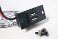 Flush mount 4.8 Amp USB charger