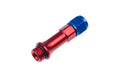 08 ORB MALE HOLLEY ULTRA XP CARBURETOR INLET FITTINGSRED/BLUE2PCS/PKG