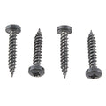 PAN HEAD SQUARE RECESS SCREW 8 X 11/2 BLACK (500/CTN)