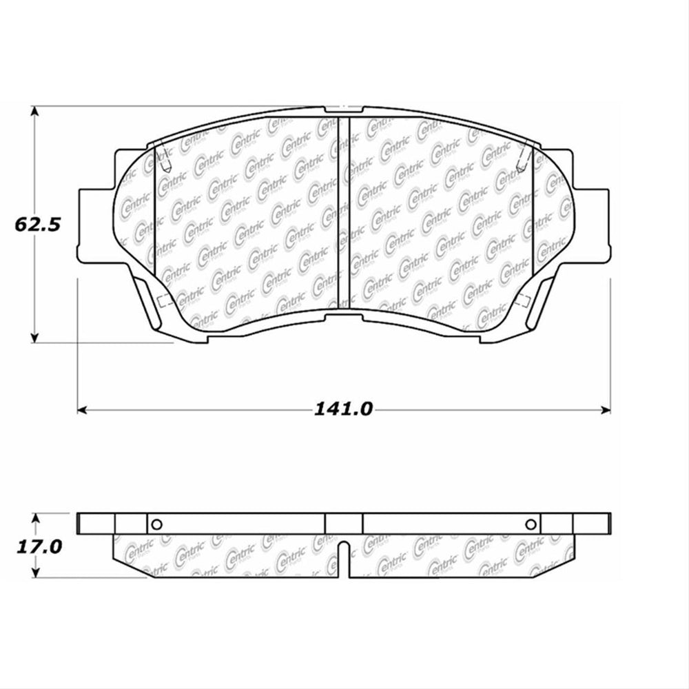 Centric C-TEK 98-03 Toyota Sienna Ceramic Front Brake Pads w/Shims