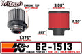 K&N 1.375in Flange ID x 3in OD x 2.5in Height Clamp On Crankcase Vent Filter