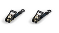 Mishimoto Heavy-Duty Ratchet Tie-Down Kit (2-Pack) - Black