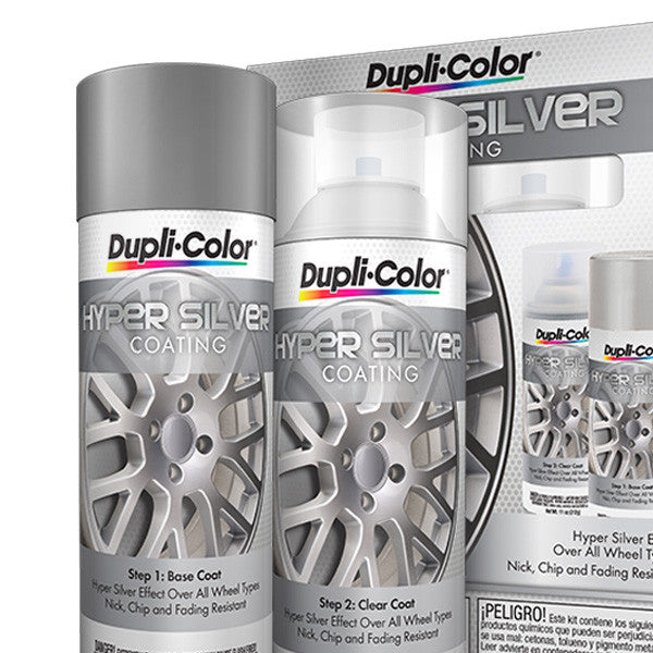 HYPER SILVER COATING; SILVER/CLEAR; 11 OZ. 2CAN AEROSOL KIT