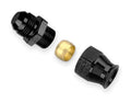 BLACK ALUM TUBE ADPT -10 MALE AN TO 5/8"