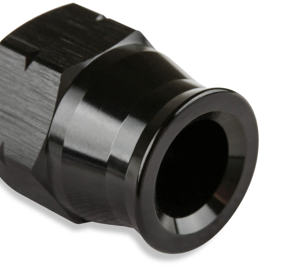 BLACK ALUM TUBE ADPT -10 MALE AN TO 5/8"