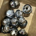 Wheel Nut: 1993-2002 Kia various models; M12-1.5 thread 21mm hex; chrome