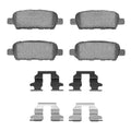 R1 02-25 Renault Safrane (Mexico) Rear Semi Met Brake Pads and Hardware Kit