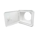 SEWER HOSE/STORAGE HATCH THUMB LOCK POLAR WHITE