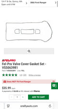 Fel-Pro 06-15 Mazda MX-5 Miata/04-13 Mazda 3/10-12 Mazda CX-7 Engine Valve Cover Gasket Set