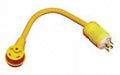 RV GENERATOR ADAPTER 30A LOCKING PLUG (4PRONG) TO 30A RV CONNECTOR