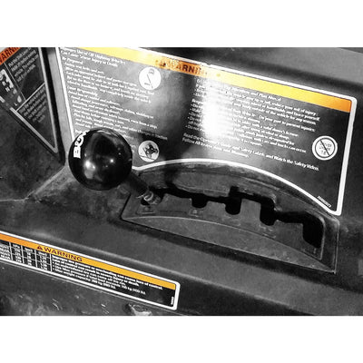 10C CAMAM MAVERICK/MAVERICK MAX/COMANDER SHIFT KNOB 8MM1.25 THREAD ROUND KNOB BLK W/B&M LOGO
