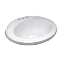 SINK 17X20 WHITE ABS OVAL W/OVERFLOW
