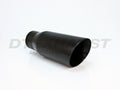 ~(3 lbs. 9X4X4)~ High heat resistant 3 in 8 in double wall angle cut i.d. 2 1/4 in black coated (DT-24113A)