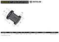 Whiteline Plus 2010 Volkswagen CC Rear Control Arm Upper Inner Bushing Kit
