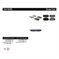 C-TEK SEMI-METALLIC BRAKE PADS WITH