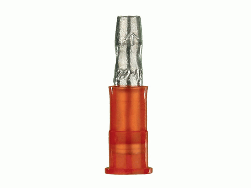 3M RED NYLON MALE BULLET CONNECTOR 22-18 GAUGE .156