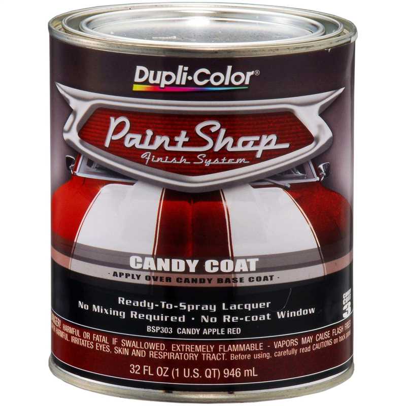 PAINT SHOP FINISH SYSTEM CANDY COLOR COAT; CANDY APPLE RED; 32 OZ. QUART