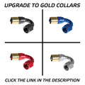 06 AN 120 DEGREE CRIMP STYLE HOSE END BLACK