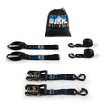 Borne Off-Road Heavy-Duty Ratchet Tie-Down Kit (2-Pack) - Blue