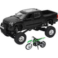 New Ray Toys Chevrolet Silverado with Yamaha Dirt Bike/ Scale - 1:32