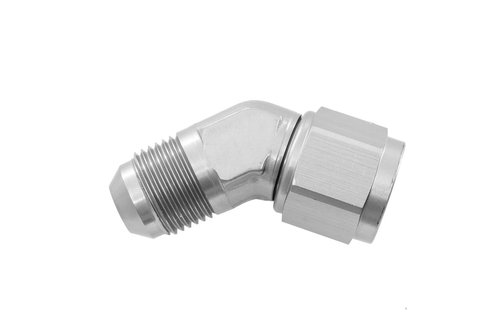 12AN MALE ADAPTER TO 12AN FEMALE ADAPTER 45 DEGREE CLEAR