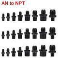 10AN TEE WITH FEMALE ADAPTER SWIVEL ON BRANCH BLACK