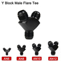 10AN TEE WITH FEMALE ADAPTER SWIVEL ON BRANCH BLACK